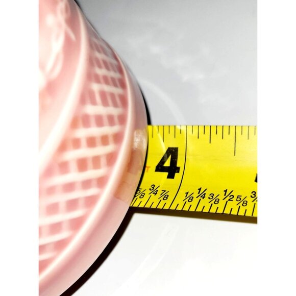 Vintage Bordallo Pinheiro Rabbit Pink Majolica Cup Portugal 6 Oz Tea/Coffee Mug - Picture 7 of 8